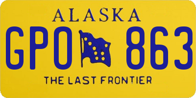 AK license plate GPO863