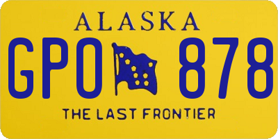 AK license plate GPO878