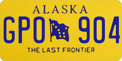 AK license plate GPO904