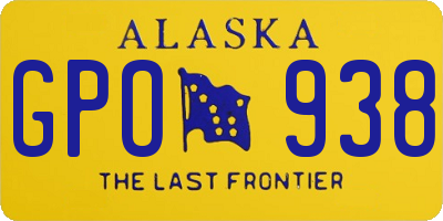 AK license plate GPO938