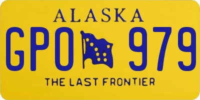 AK license plate GPO979