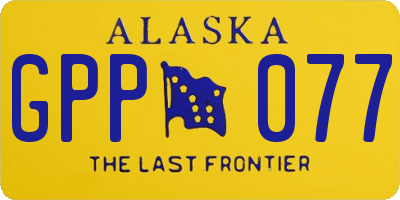 AK license plate GPP077
