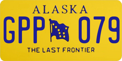 AK license plate GPP079