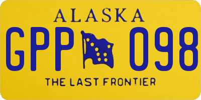 AK license plate GPP098