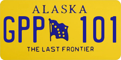 AK license plate GPP101