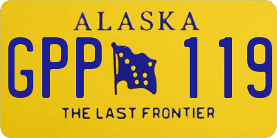 AK license plate GPP119