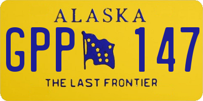 AK license plate GPP147