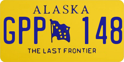 AK license plate GPP148