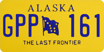 AK license plate GPP161