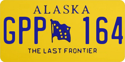 AK license plate GPP164
