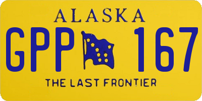 AK license plate GPP167