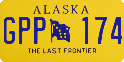 AK license plate GPP174