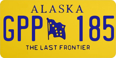 AK license plate GPP185