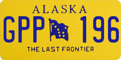 AK license plate GPP196