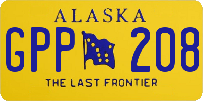 AK license plate GPP208
