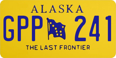 AK license plate GPP241