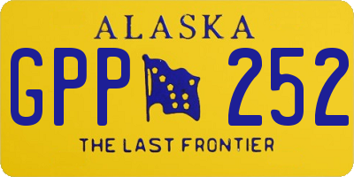 AK license plate GPP252