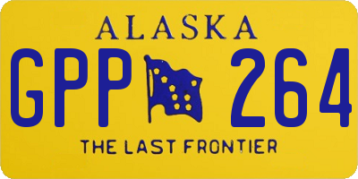 AK license plate GPP264