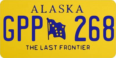 AK license plate GPP268