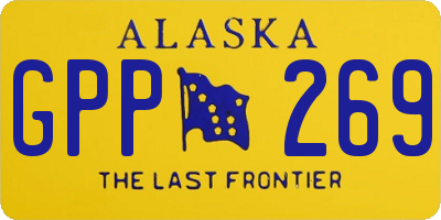 AK license plate GPP269