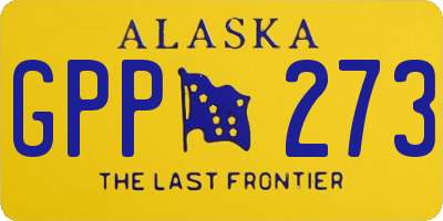AK license plate GPP273