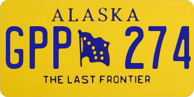 AK license plate GPP274