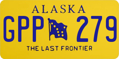 AK license plate GPP279
