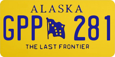 AK license plate GPP281