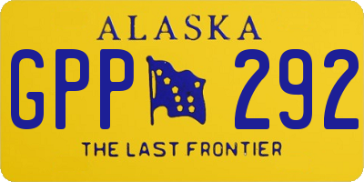AK license plate GPP292