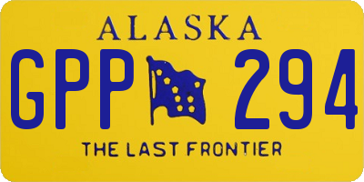 AK license plate GPP294