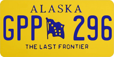 AK license plate GPP296