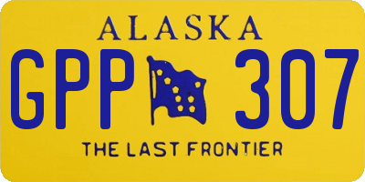 AK license plate GPP307