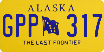 AK license plate GPP317