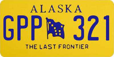 AK license plate GPP321