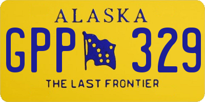 AK license plate GPP329