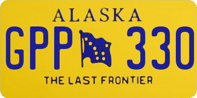 AK license plate GPP330