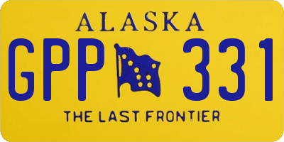 AK license plate GPP331