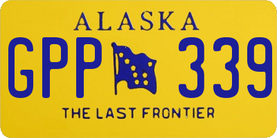 AK license plate GPP339