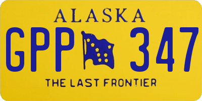 AK license plate GPP347