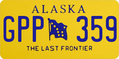 AK license plate GPP359