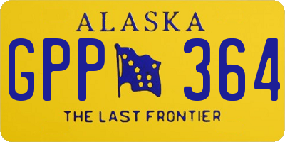 AK license plate GPP364
