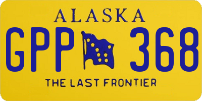 AK license plate GPP368