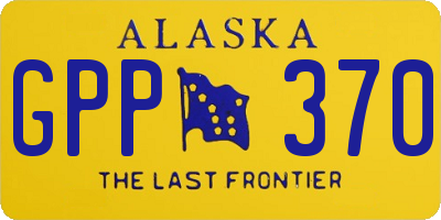 AK license plate GPP370