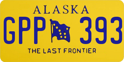 AK license plate GPP393