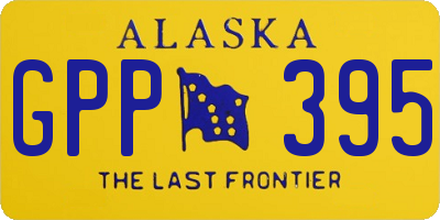AK license plate GPP395