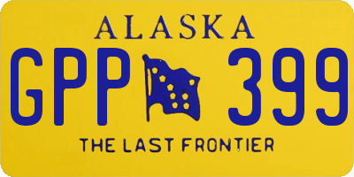 AK license plate GPP399