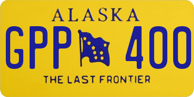 AK license plate GPP400