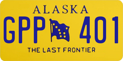 AK license plate GPP401