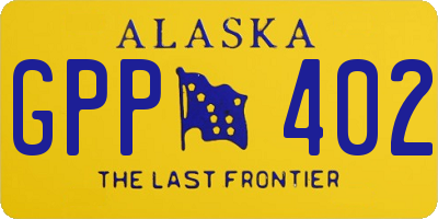 AK license plate GPP402
