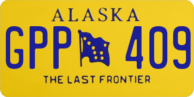 AK license plate GPP409